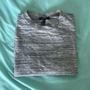 Grey Cold Shoulder Thin Sweatshirt